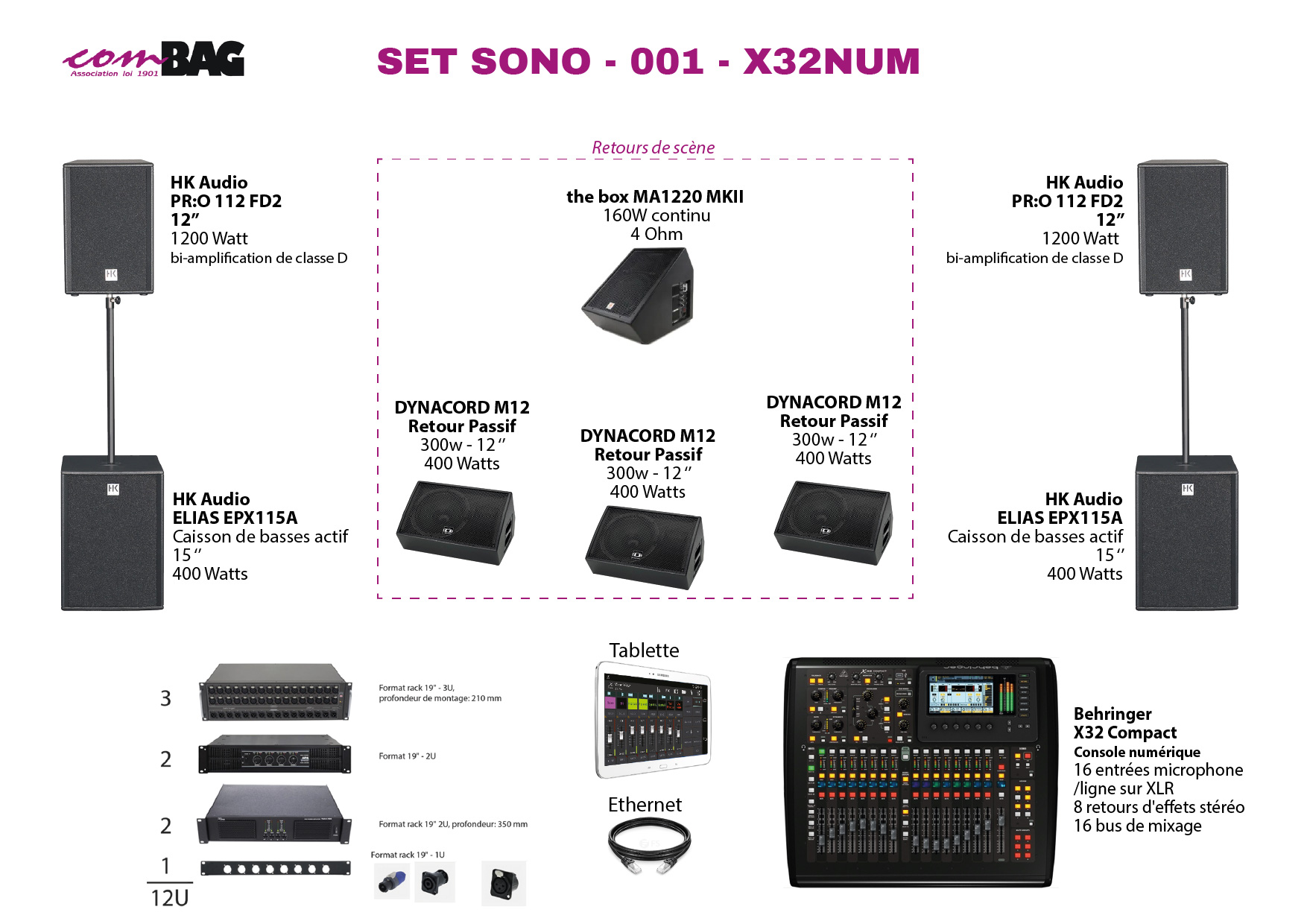 SET SONO 1 : X32 Numérique