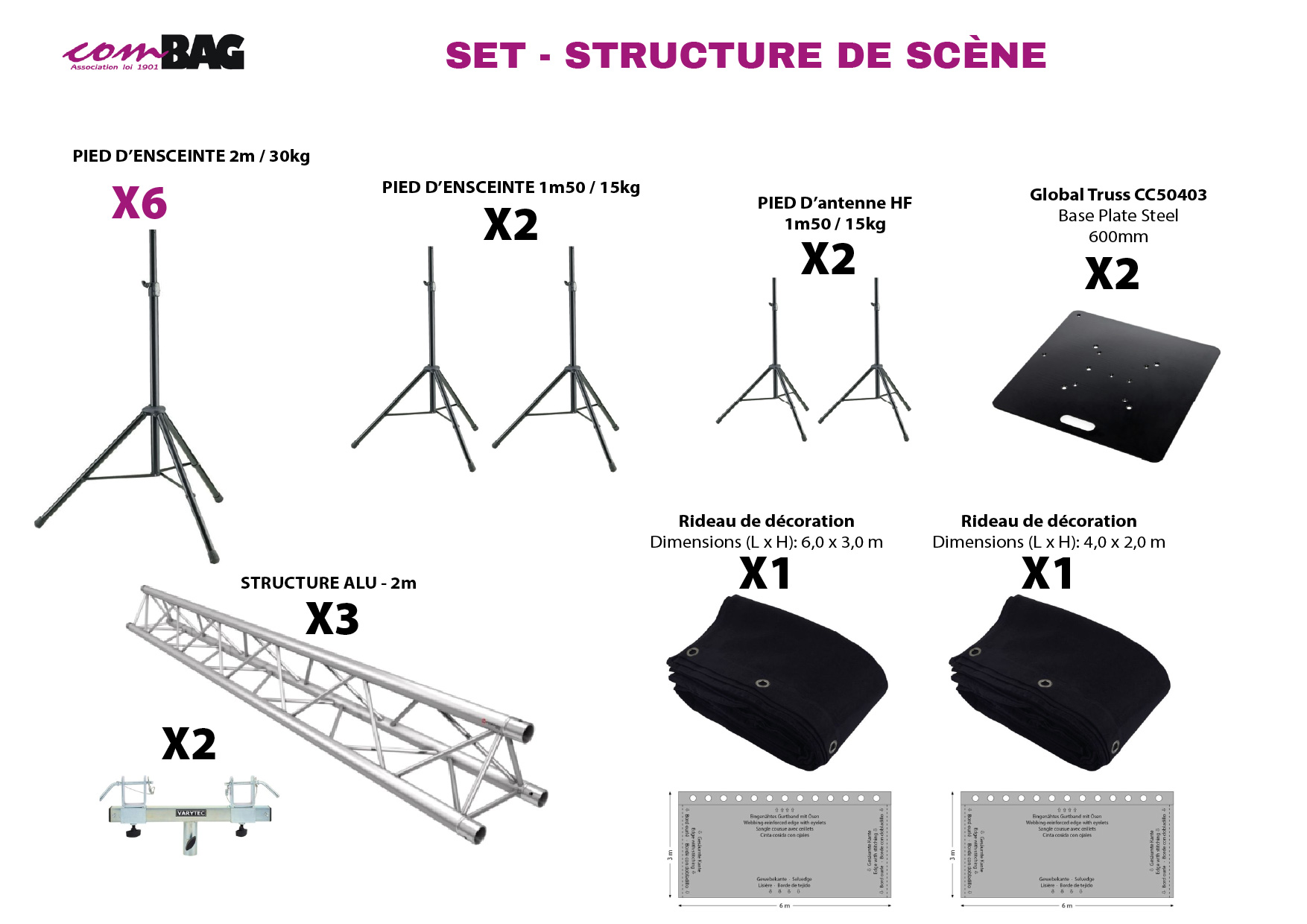 SET STRUCTURE DE SCÈNE