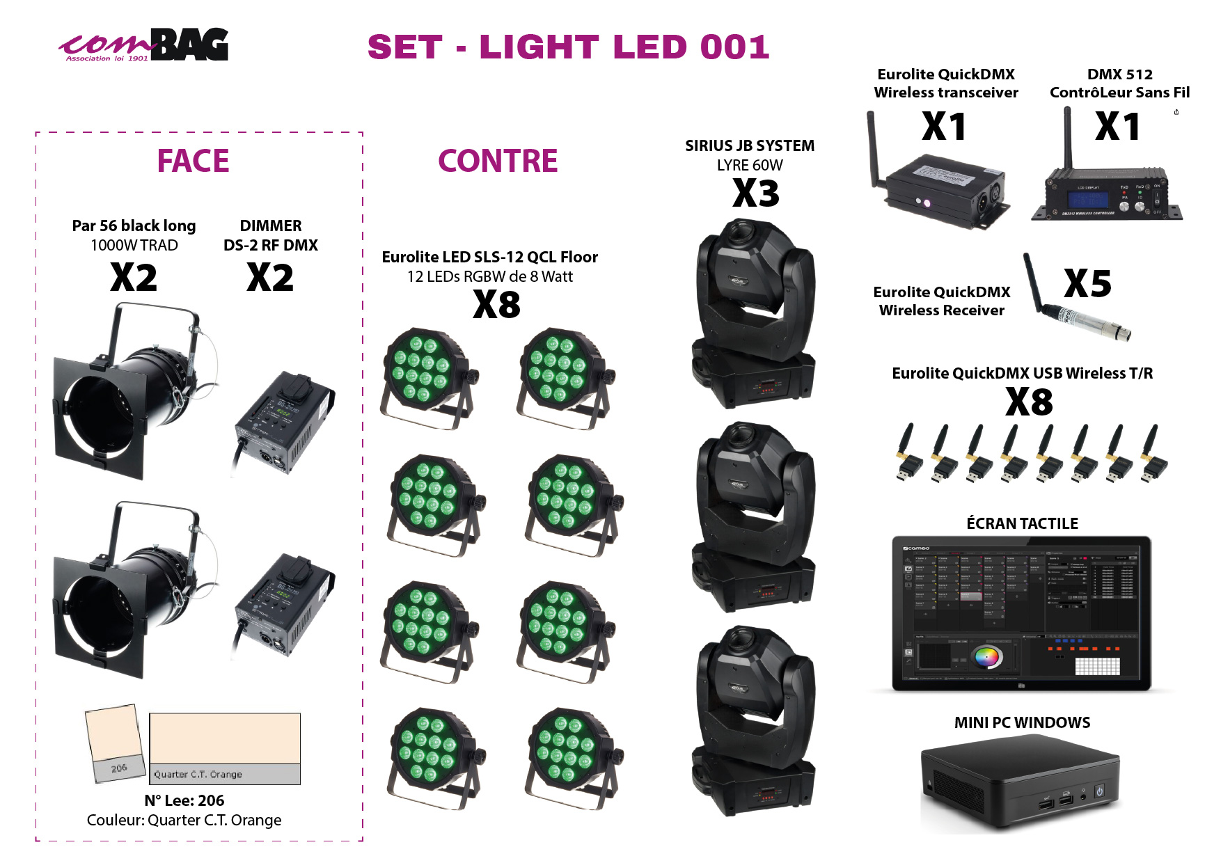 SET LIGHT LED : N°1